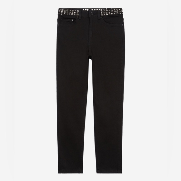 THE KOOPLES Black slim jeans with studs
and stars Size 38 FR/ 6 US NWT - Picture 1 of 12